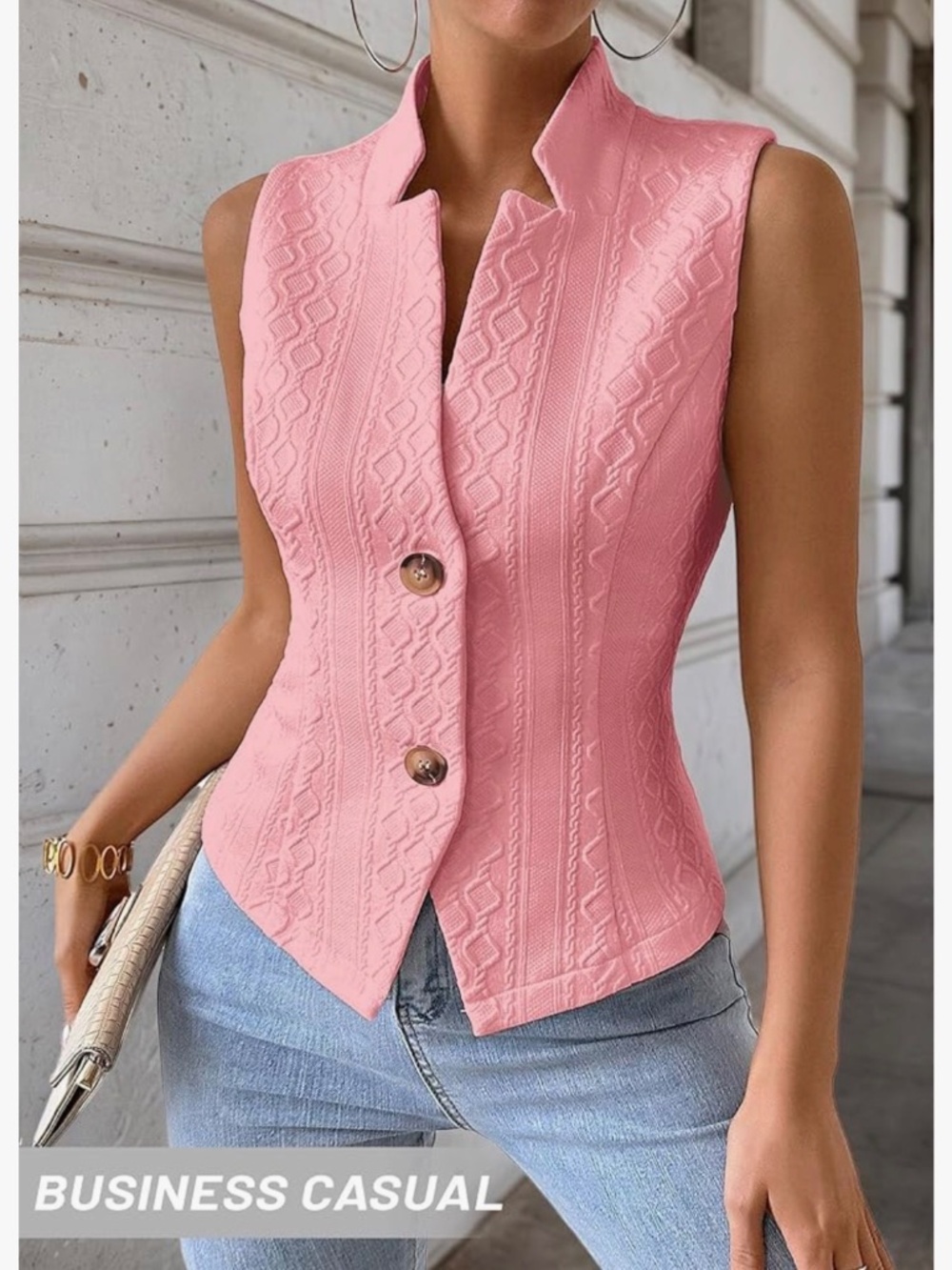Summer Sleeveless Stretchy Knit Vest NWT